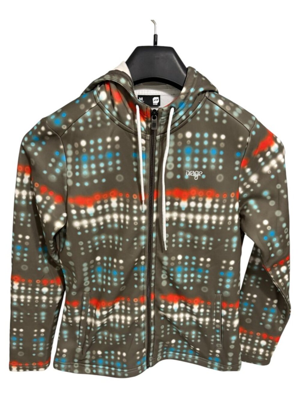 Orage Womens Full Zip Hooded Womens Jacket Size Medium Multicolor